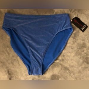No boundaries blue, glitter swim bottoms BRAND NEW WITH TAGS